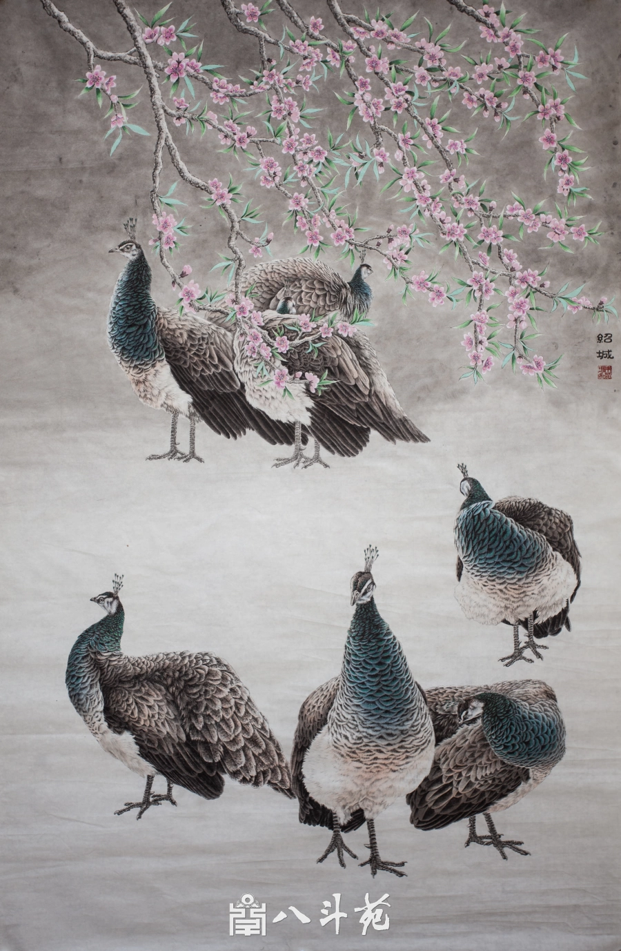 名家手绘花鸟画作品收藏 茶室写意花鸟国画插图1