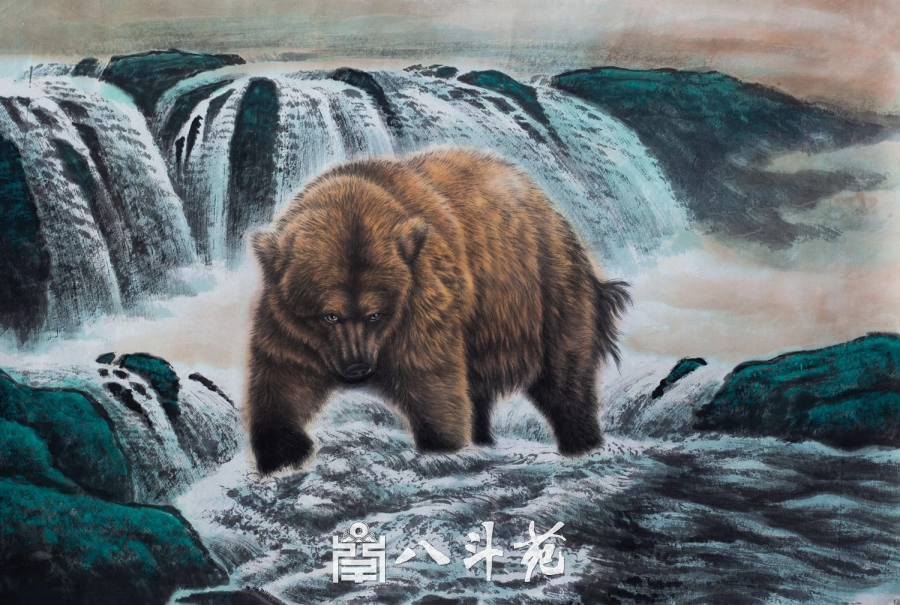 朱绍城工笔动物画虎豹狼熊猫狗兔栩栩如生-作品定制收藏插图4中国题字网