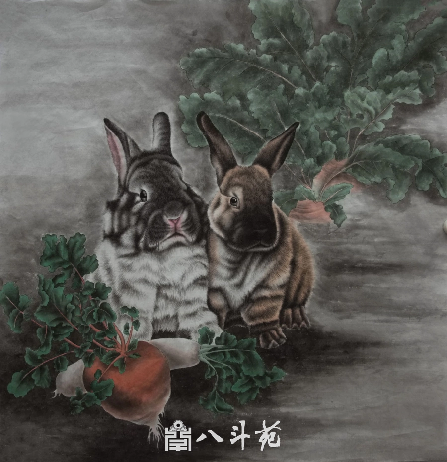 朱绍城工笔动物画虎豹狼熊猫狗兔栩栩如生-作品定制收藏插图7中国题字网