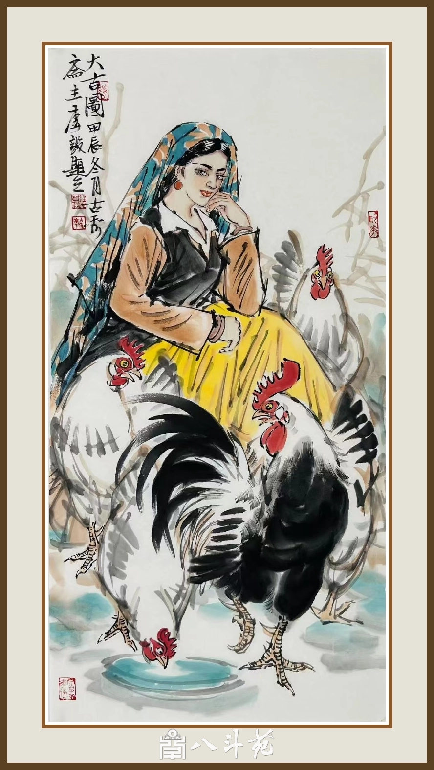 李毅重彩人物画-描绘丝路与边塞民族风情插图4 李毅重彩人物画-描绘丝路与边塞民族风情插图4
