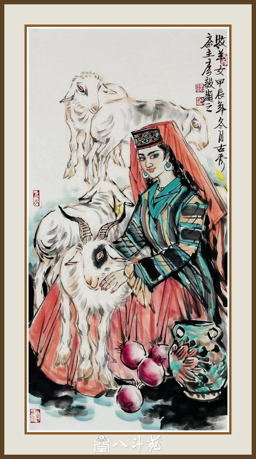 李毅重彩人物画-描绘丝路与边塞民族风情插图6 李毅重彩人物画-描绘丝路与边塞民族风情插图6