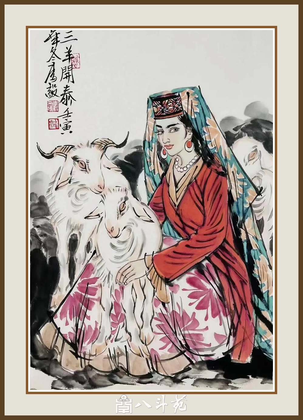 李毅重彩人物画-描绘丝路与边塞民族风情插图10