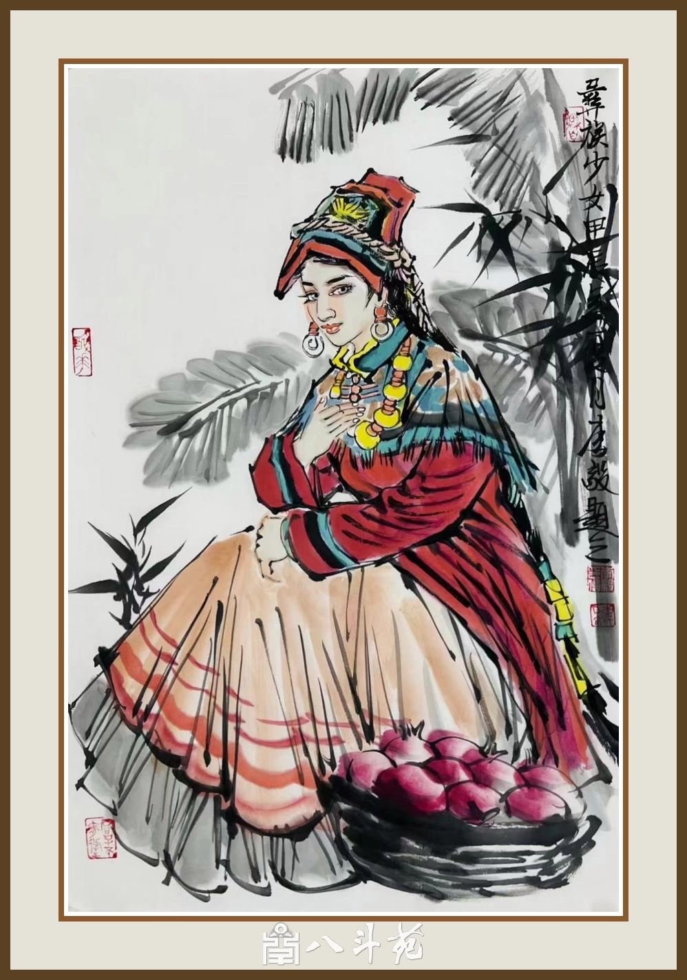 李毅重彩人物画-描绘丝路与边塞民族风情插图16 李毅重彩人物画-描绘丝路与边塞民族风情插图16
