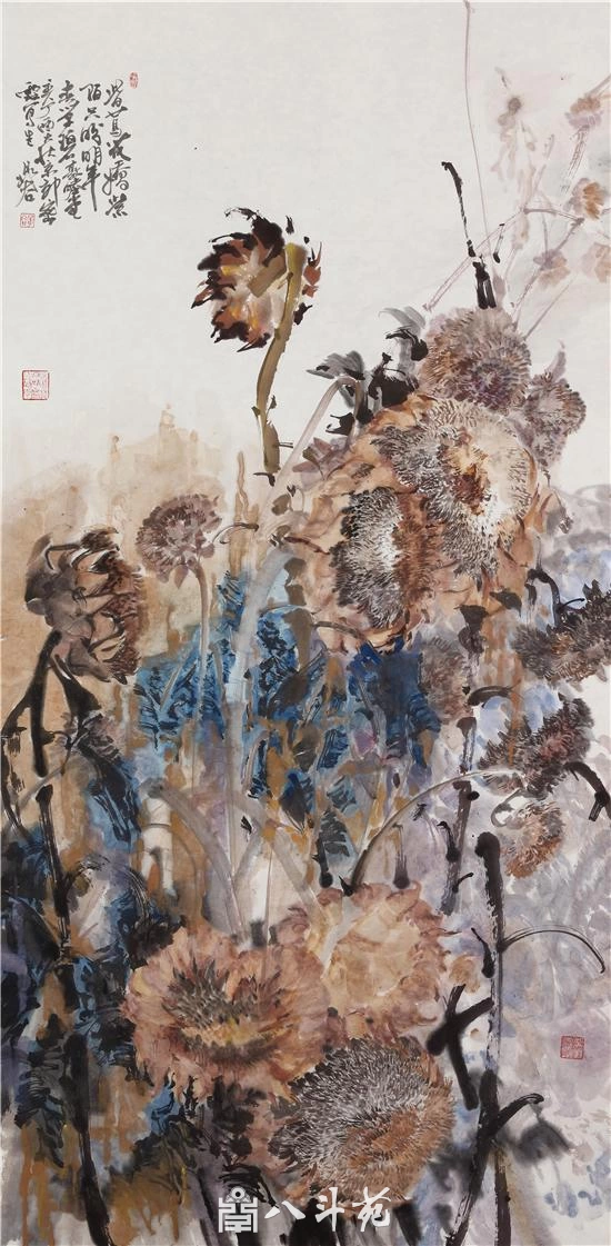 晁谷花鸟画欣赏-秋葵作品定制收藏插图1 晁谷花鸟画秋葵